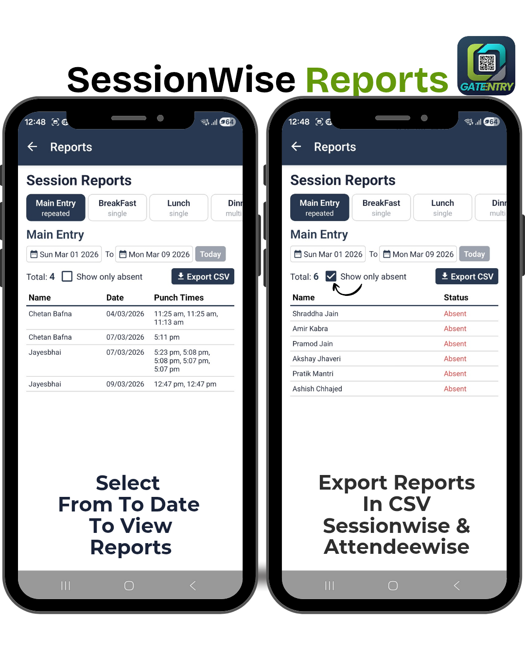 reports export demo